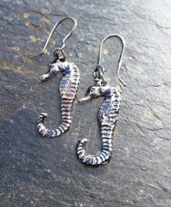 Sterling Silver Seahorse Earrings