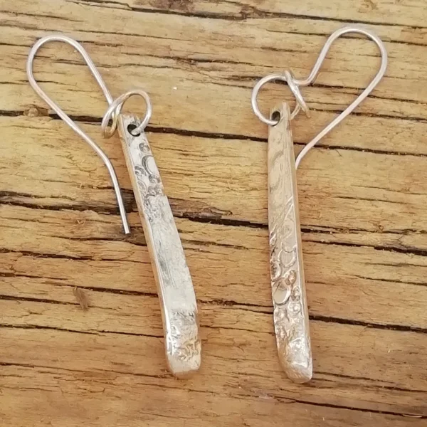 Sterling Silver Patterned Earrings 
