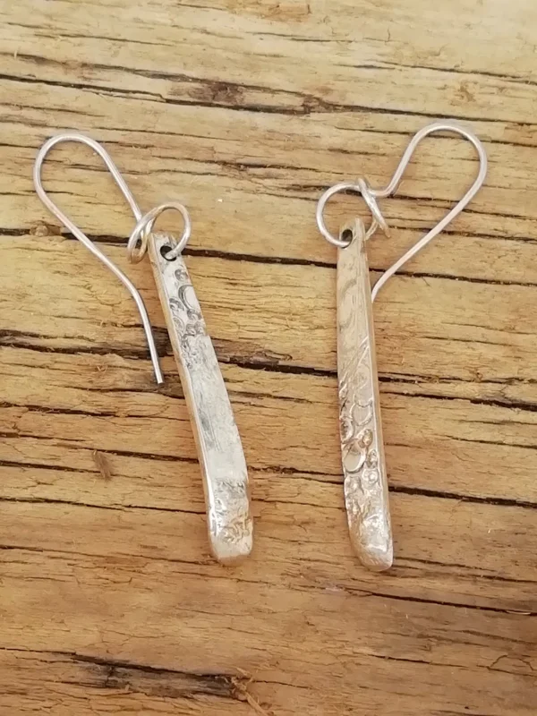 Sterling Silver Patterned Earrings 