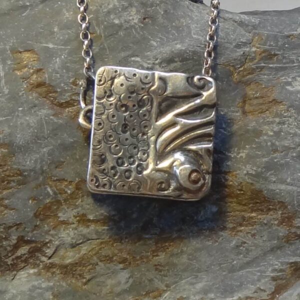Handmade Silver Box Pendant