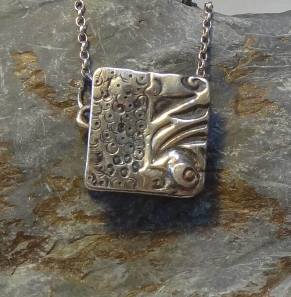 Handmade Silver Box Pendant