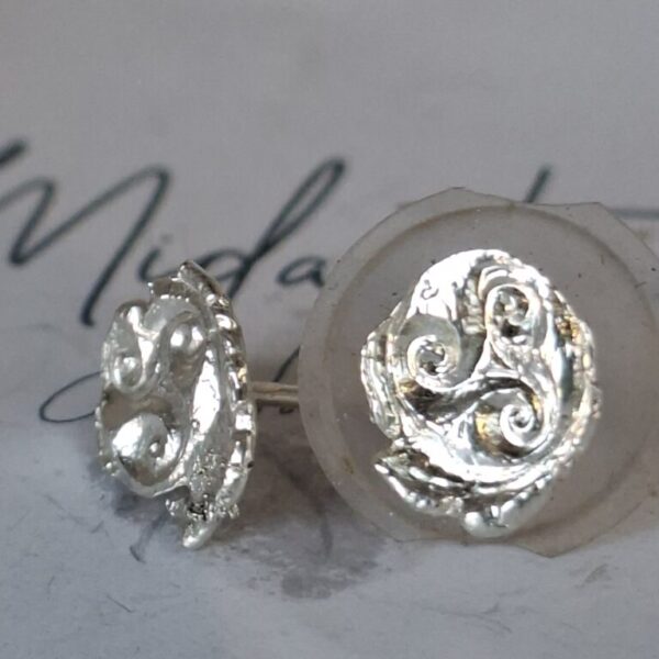 Triskele Spiral Stud Earrings